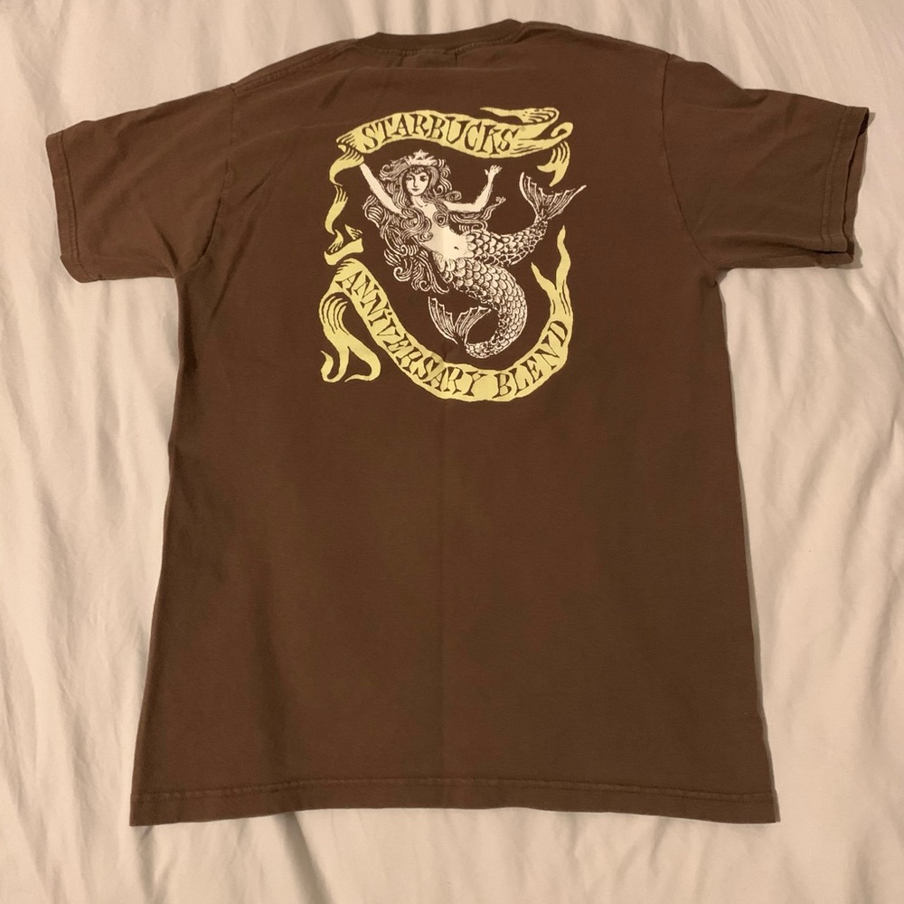 Vintage Starbucks Anniversary Blend Brown T-Shirt